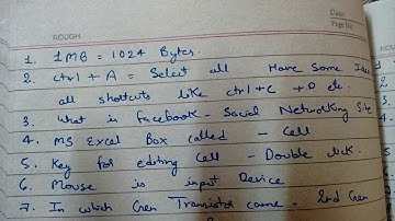 Mp patwari computer questions