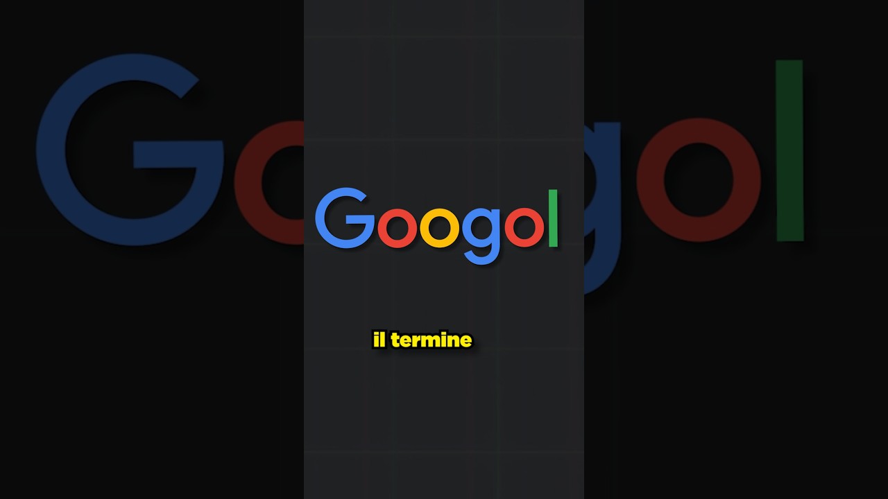 Il Nome di GOOGLE è un ERRORE?