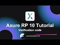 Axure RP 10 Tutorial: Verification Code