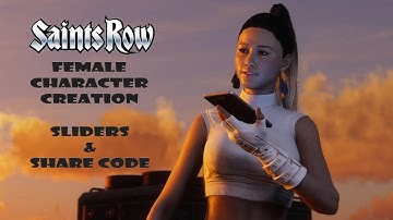Saints Row 2022 pretty female boss creation with sliders