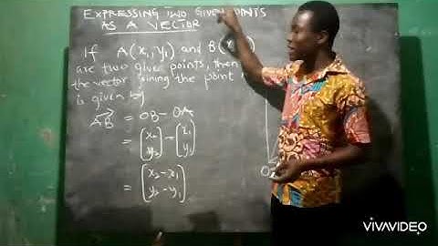 How to Express Two Given Points As a Vector part#1