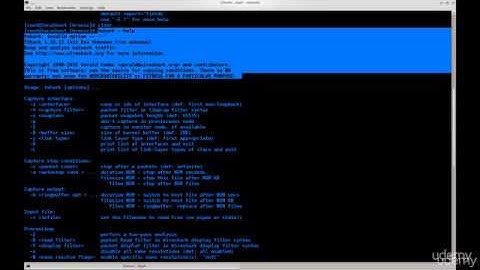 Wireshark command line interface overview