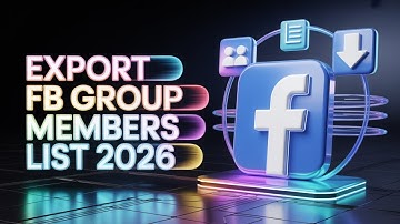 How to Export Facebook Group Members List 2026