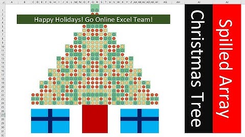 Spilled Array Christmas Tree in Excel. Conditional Formatting Christmas Tree. Excel Magic Trick 1628