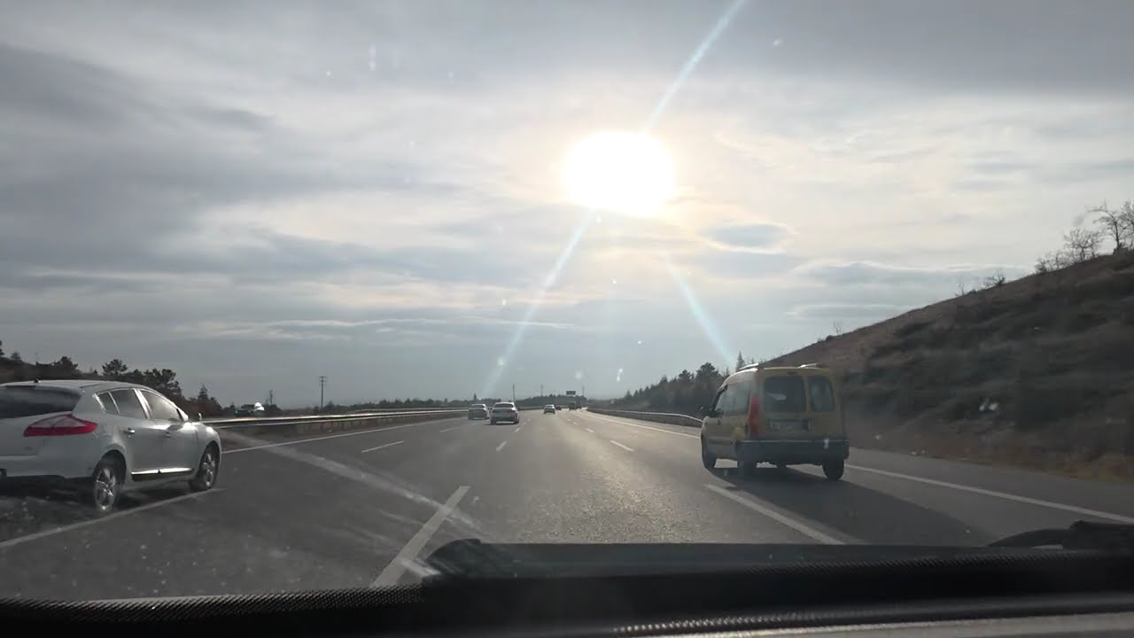 Ankara Konya Yolu, Çevre Yolu, Polatlı 4K Video Driving - Ankara