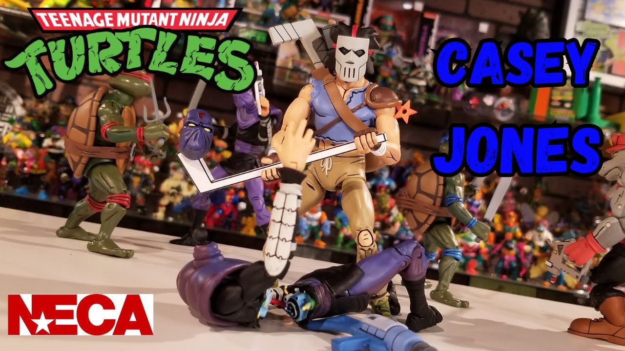 NECA TMNT Casey Jones and Foot Soldier Cartoon 2 pack - YouTube