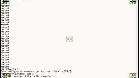 Cisco router banner exec