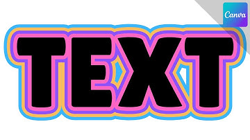 Text with multiple outlines | CANVA TUTORIAL