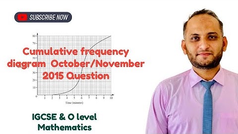 Cumulative Frequency Diagram|Percentile & Median | IGCSE GCSE O Level Maths |Past Paper Oct/Nov 2015