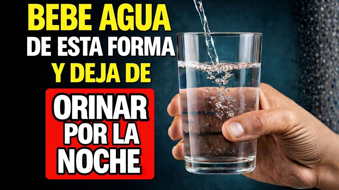 URÓLOGO REVELA: Cómo beber AGUA para NO LEVANTARTE de noche