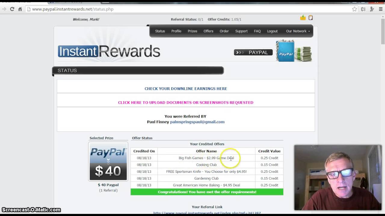 Instant Rewards Network Proof Payment   Youtube