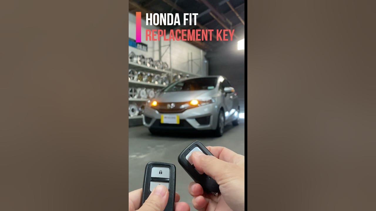 HONDA FIT Replacement key - YouTube