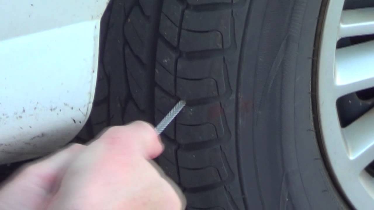 Nail in Tire Repair - Tire Repair Kit - YouTube
