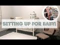 SETTING UP THE BABYS NURSERY! We are having a hard time...
