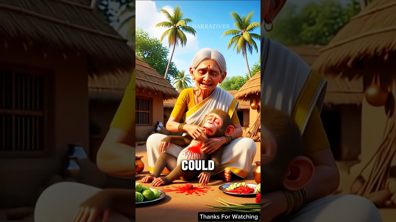 Grandma vs Naughty Monkey | Funny Moral Story 😂🐒🔥