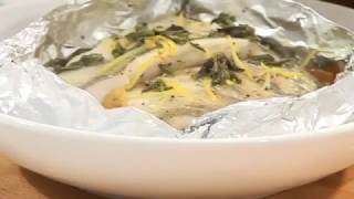 Судак, запеченный с овощами в фольге Судак, запеченный с овощами в фольге