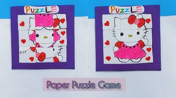 How To Make A Puzzle Game form Cardboard / paper puzzle game project / Paper Gameplay