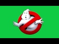 A Ghost Busters logo chroma key green screen animation