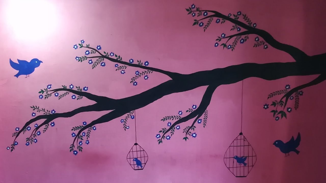 Wall_Decoration_Idea Wall_Painting YouTube