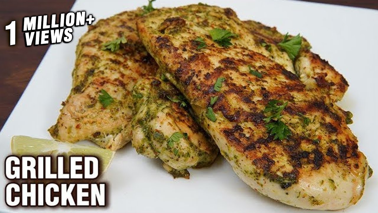 Easy Grilled Chicken   How To Make Grilled Chicken At Home   Simple  Fast Recipe   Tarika