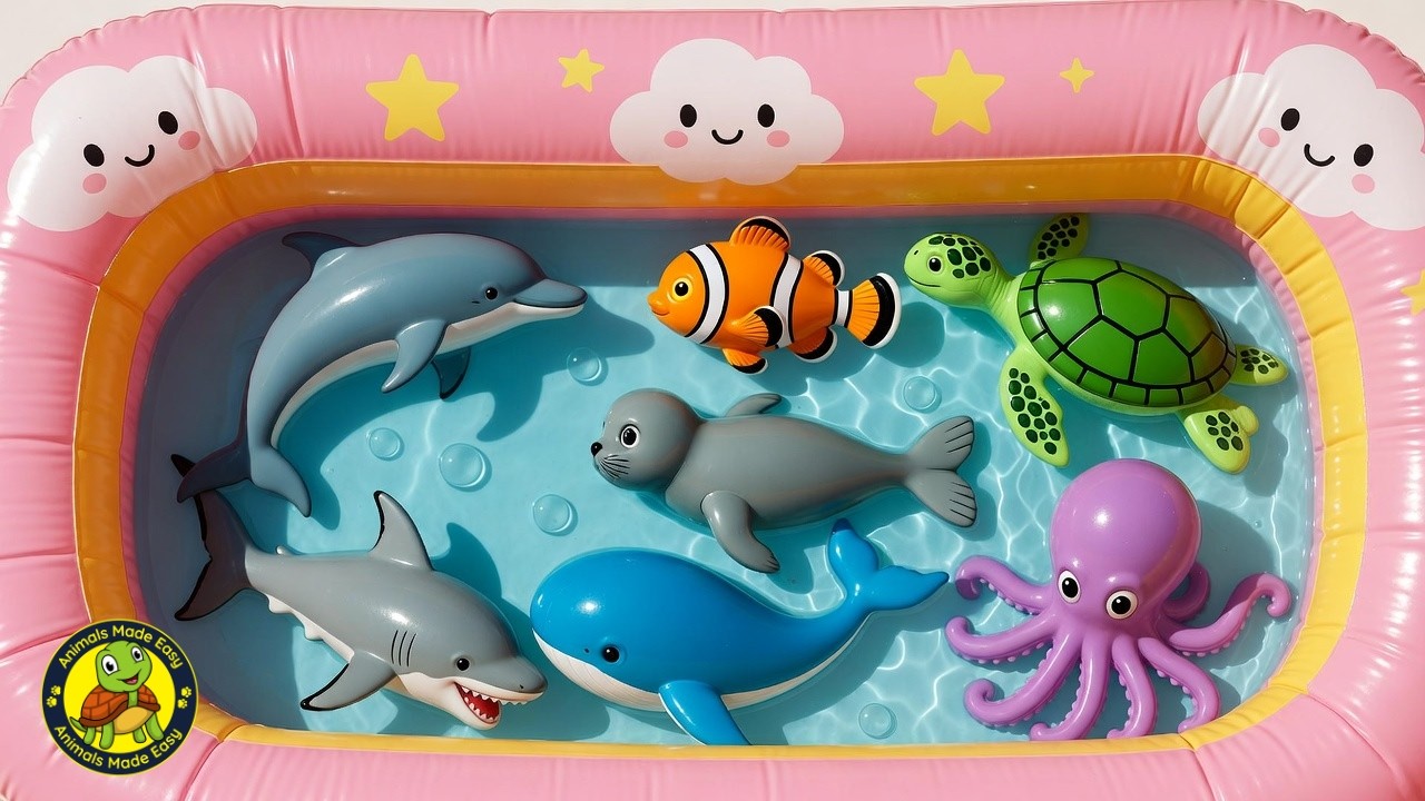 Ocean Swimming Animals for Kids | Learn Sea Animals | Animals Made Easy ...