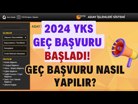 2024 Yks Sınavı Geç Başvuruları Başladı! Geç Başvuru Nasıl Yapılacak? 2024 Yks Geç Başvuru Ücreti