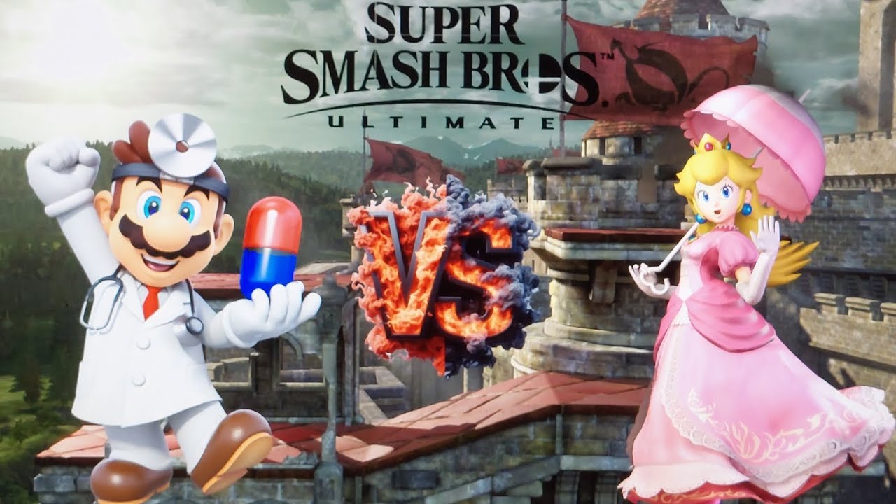 Super Smash Bros Ultimate - Dr. Mario Vs Peach (3 Rounds) - YouTube