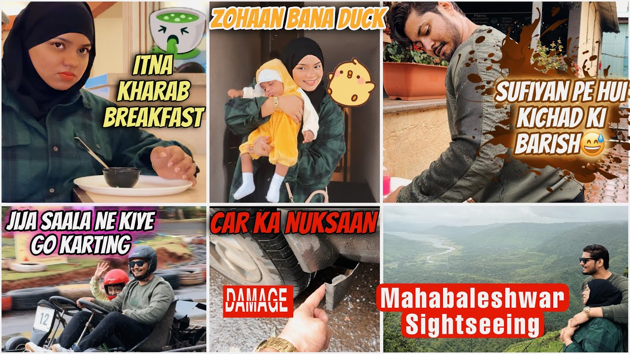 Hijaab Ne Meri Izzat Bacha Liya 😍 | Mahableshwar Sightseeing 🥰 | Go Karting😍Car Ka Nuksaan😳| Niyan❤️