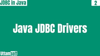 JDBC | JDBC Drivers in java | JDBC Driver | JDBC Drivers in java in Hindi
