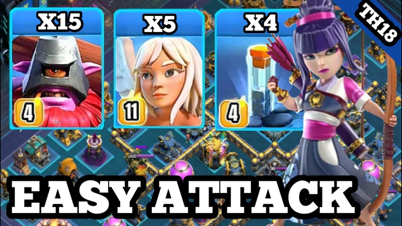 Thrower healer totem spell attack strategy clash of clans