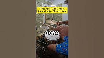 🎵 How to play DOUBLE STROKE 32nd notes on the HI HAT! #shorts #drumlessons #doublestroke