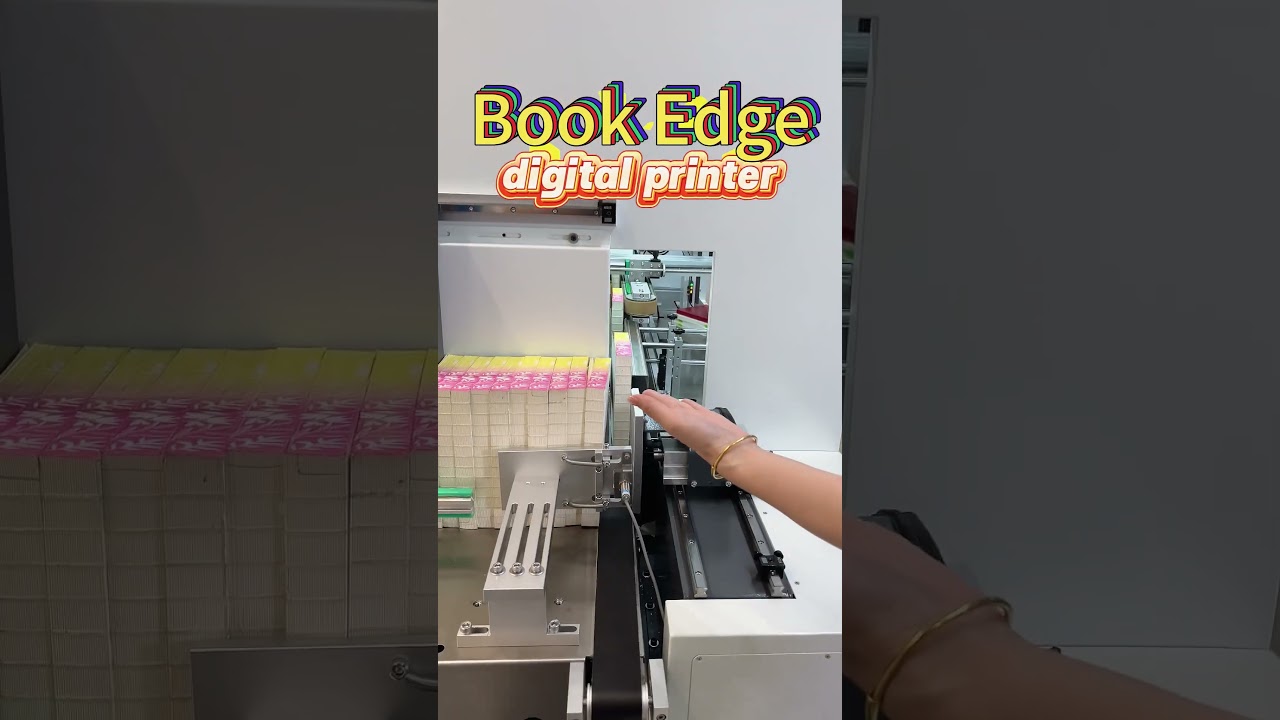 CSJ One pass digital inkjet printer for book edge printing.