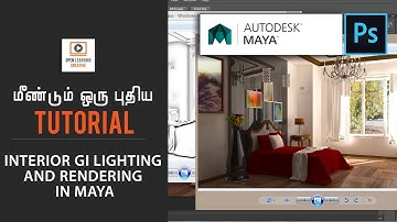 Trailer for Complete Interior GI Lighting and Rendering in Maya Course|Tamil Tutorial