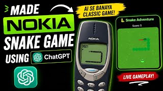 I Made the Classic Nokia Snake Game Using ChatGPT 🐍 screenshot 5
