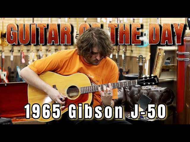 1965 Gibson J-50 Natural | Guitar of the Day - YouTube