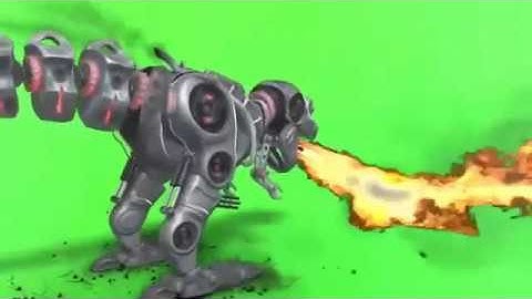 Amazing robot dinosaur VFX effects Green Screen Chroma Key - Copyright FREE Videos #videogame