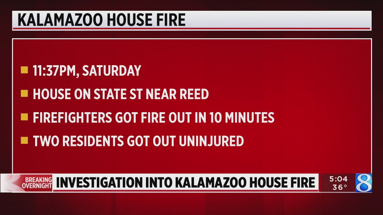 No one hurt in Kalamazoo house fire - YouTube