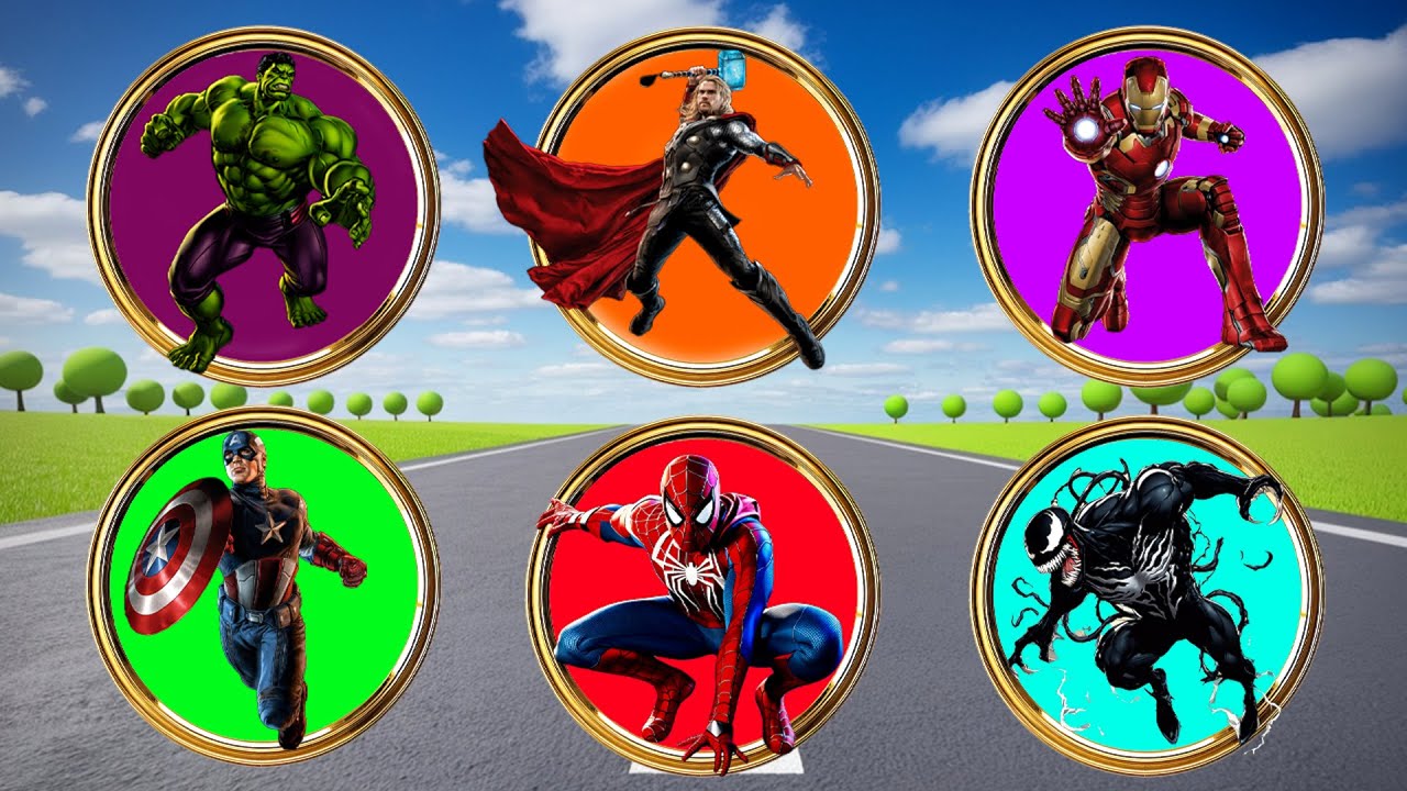 SPIN WHEEL SUPERHERO AVENGERS ⚔️ SUPERHERO WAR vs MONSTER THAT EATES EVERYTHING!!!