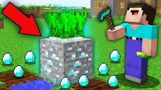 HOW TO GROW SUPER DIAMOND ORE IN A GARDEN BED IN MINECRAFT ? 100% TROLLING TRAP !