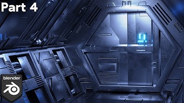 Sci-Fi Airlock Corridor - Part 4 (Blender Intermediate Tutorial)