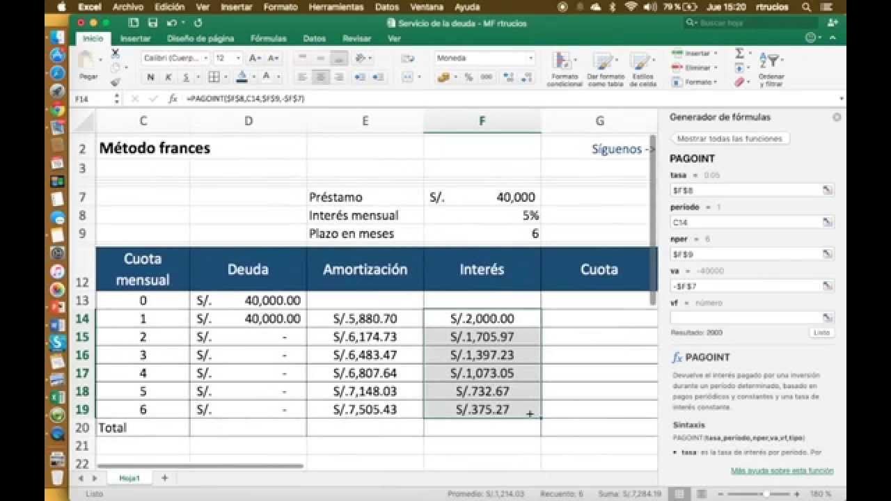 Sistema Frances Explicacion En Excel Problema 1 Cuadro De Images Sistema Frances Explicacion En Excel Problema 1 Cuadro De Images