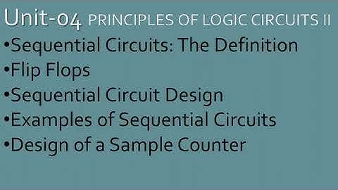 Sequential Circuits || MCS-012 || Unit-04 PRINCIPLES OF LOGIC CIRCUITS II