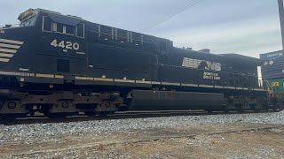 A single engine & A mid dpu lead Norfolk Southern 29A South through Oakdale Tennessee