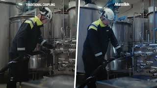 MannTek – Benefits with Chemical handling with our  Dry Disconnect Couplings. by MannTek 1,095 views 1 year ago 50 seconds