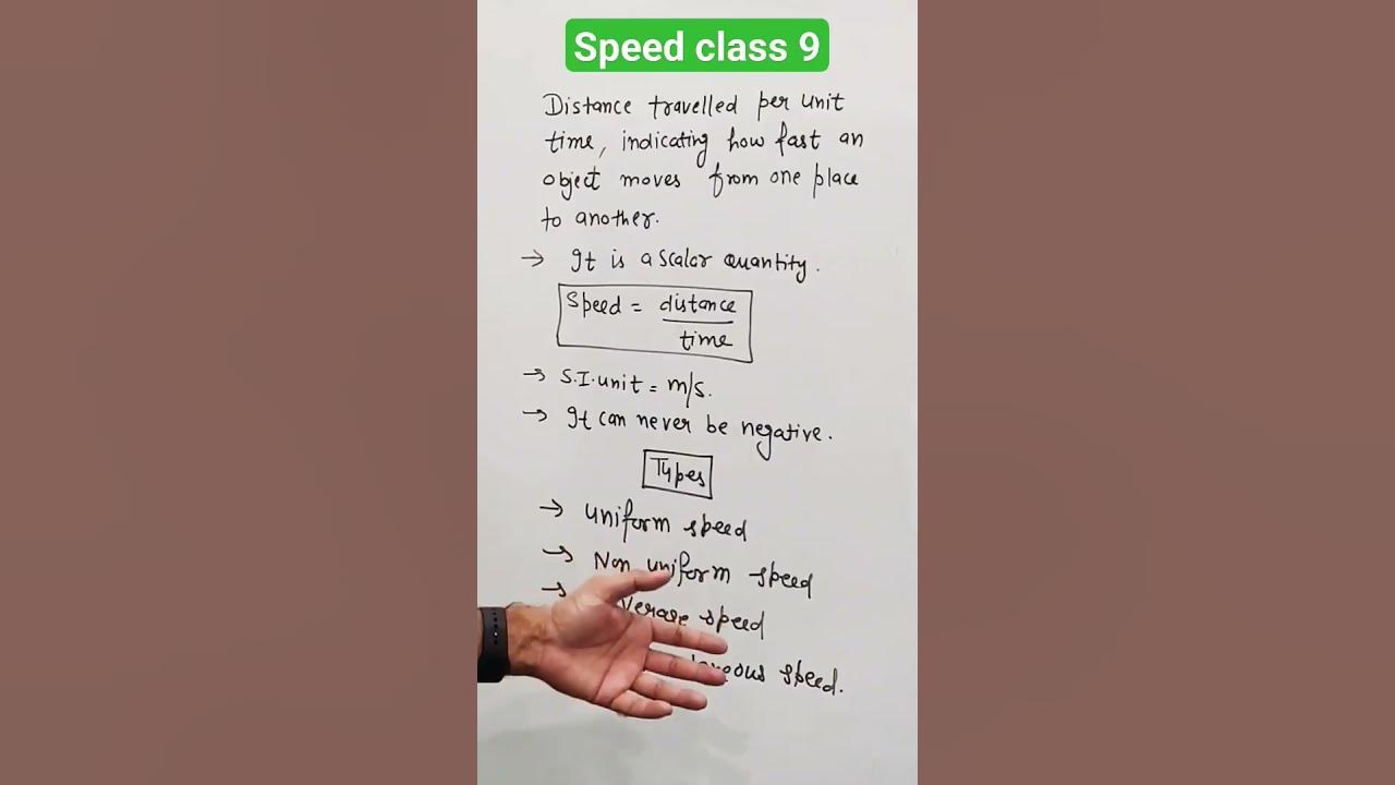 Speed Class 9 Speed And Its Types YouTube speed-class-9-speed-and-its-types-youtube