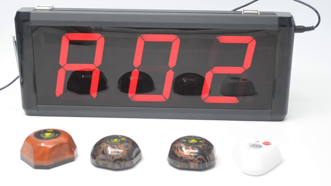 Wireless calling system LED display receiver - YouTube