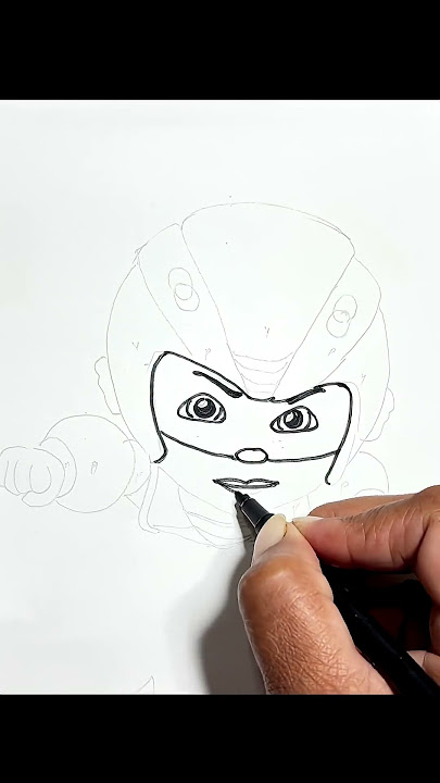 How to draw Vir The Robot Boy #shorts #shortsfeed #virtherobotboy