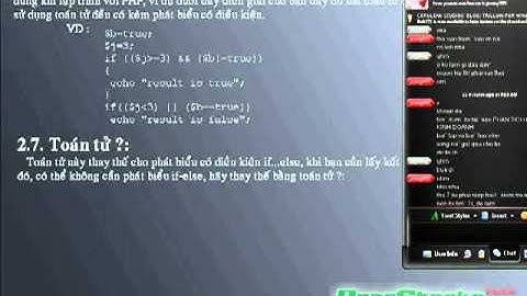 Video học PHP-Bài 2