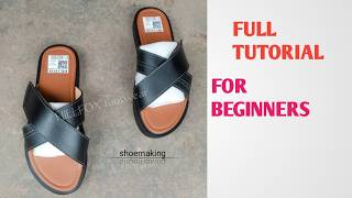 How to make this beginners pair of slide slippers #beginners #shoemaking