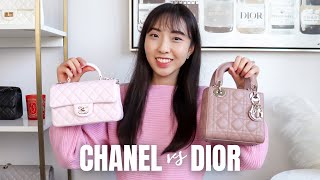CHANEL vs DIOR | Which *Classic* Top Handle Bag is Better: Mini With Handle or Mini Lady Dior